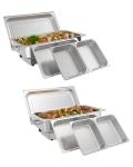9QT Electric Chafing Dish Buffet Set - 2 Pack