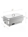 9QT Electric Chafing Dish Buffet Set - 2 Pack