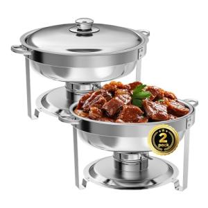 Stainless Steel Chafing Dish Set - 2 Pack