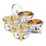 ROVSUN 5QT Round Chafing Dish Buffet Set