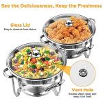 2-Piece 5QT Round Chafing Dish Set