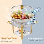 ROVSUN 5QT Round Chafing Dish Buffet Set