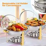 ROVSUN 5QT Round Chafing Dish Buffet Set