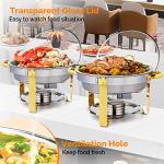 ROVSUN 5QT Round Chafing Dish Buffet Set