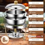 6 QT Premium Stainless Steel Chafing Dish Set