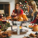 2-Piece 5QT Round Chafing Dish Set