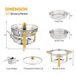 ROVSUN 5QT Round Chafing Dish Buffet Set