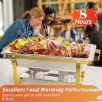 ROOMTEC 2-Pack 8QT Stainless Steel Chafing Dishes