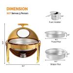 ROVSUN 6 QT Stainless Steel Chafing Dish Set