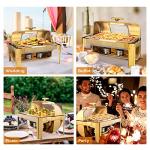 ROVSUN 9QT Chafing Dish Buffet Set - Gold