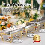 Buffet Chafing Dishes Set - 4 Pack, 8QT