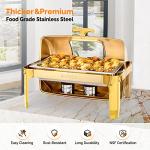 ROVSUN 9QT Chafing Dish Buffet Set - Gold