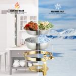 Elegant 5 QT Stainless Steel Chafing Dish Set