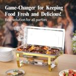 Buffet Chafing Dishes Set - 4 Pack, 8QT