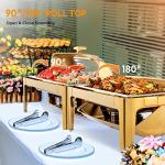 ROVSUN 9QT Chafing Dish Buffet Set - Gold
