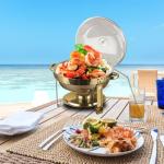 Elegant 5 QT Stainless Steel Chafing Dish Set