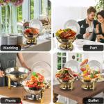 Elegant 5 QT Stainless Steel Chafing Dish Set