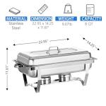 6-Pack Stainless Steel Chafing Dish Buffet Set