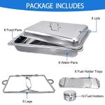 6-Pack Stainless Steel Chafing Dish Buffet Set
