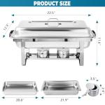 Purelax 6-Piece Chafing Dish Buffet Set
