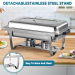Purelax 6-Piece Chafing Dish Buffet Set