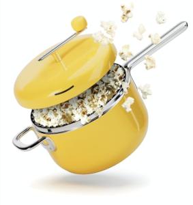 Popsmith 6-Quart Stainless Steel Popcorn Popper