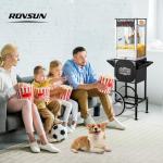 ROVSUN Popcorn Machine with Cart and 8 Oz Kettle