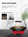 6-Quart Electric Popcorn Maker with Nonstick Plate