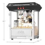 Lincoln 8oz Popcorn Machine with Kettle and Accessories