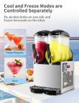 Double Tank Slushy Machine for Drinks and Smoothies
