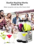 Double Tank Slushy Machine for Drinks and Smoothies