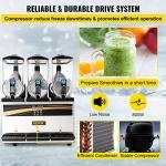 VEVOR 3-Tank Commercial Slushy Maker Machine