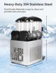 Double Tank Slushy Machine for Drinks and Smoothies