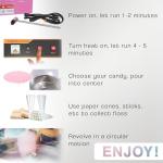 VIVO Pink 1030W Electric Cotton Candy Maker