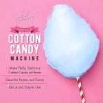 Candery Cotton Candy Machine with Floss Bundle