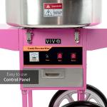 VIVO Pink Electric Cotton Candy Machine with Cart