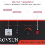 ROVSUN 21 Inch Cotton Candy Machine with Cart