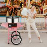 ROVSUN 21 Inch Cotton Candy Machine with Cart