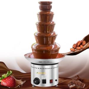 5-Tier Stainless Steel Chocolate Fountain Machine