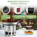 5-Tier Stainless Steel Chocolate Fountain Machine
