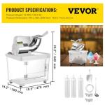 VEVOR 110V Electric Ice Crusher for Shaved Ice