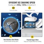 VEVOR 110V Electric Ice Crusher for Shaved Ice
