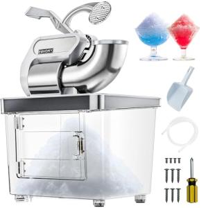EUHOMY Dual Blade Commercial Ice Crusher Machine
