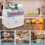 Costzon 440lbs/H Commercial Snow Cone Machine