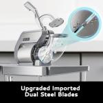 EUHOMY Dual Blade Commercial Ice Crusher Machine