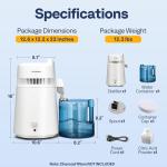 VIVOHOME 1.6 Gallon Countertop Water Distiller