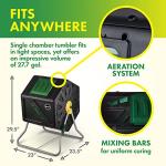 Miracle-Gro Easy-Turn Compost Tumbler – 27.7 Gallon