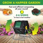 Miracle-Gro Easy-Turn Compost Tumbler – 27.7 Gallon