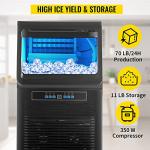 VEVOR 110V Portable Ice Maker with Water Filter