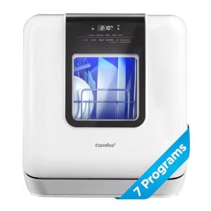 COMFEE' Portable Countertop Dishwasher with 7 Programs